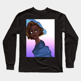 Lady and girl character design chill Long Sleeve T-Shirt